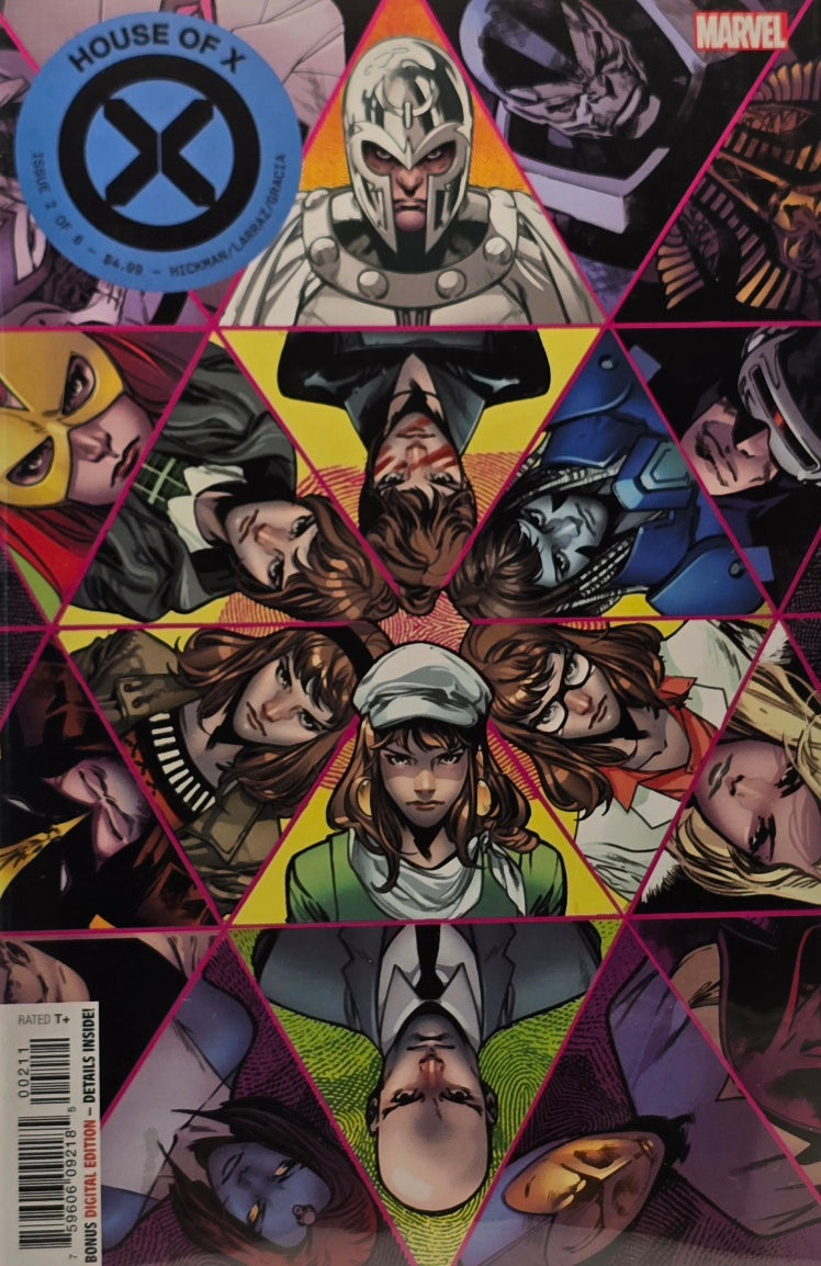 House of X #2 of 6 (Marvel Comics, 2019) — Magneto Kaleidoscope Character Mosaic Cover — Hickman, Larraz & Gracia