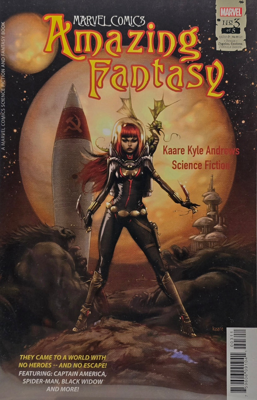 Amazing Fantasy #3 of 5 — Kaare Kyle Andrews — Black Widow Cover (Marvel)