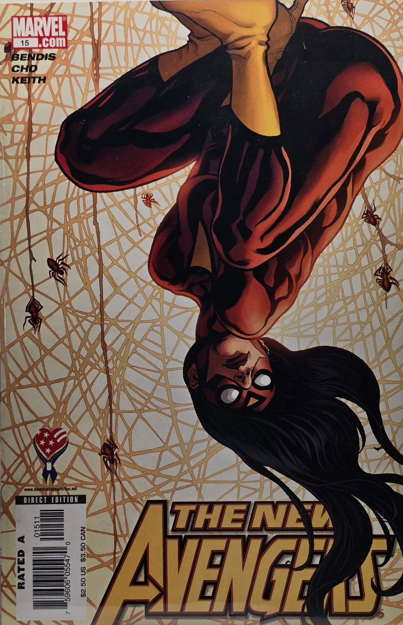 The New Avengers #15 — Upside-Down Spider-Woman Cover (Marvel)