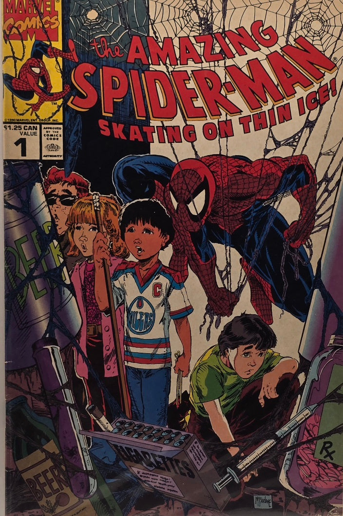 The Amazing Spider-Man: Skating on Thin Ice #1 — Drug Awareness Issue (Marvel Comics, 1990)
