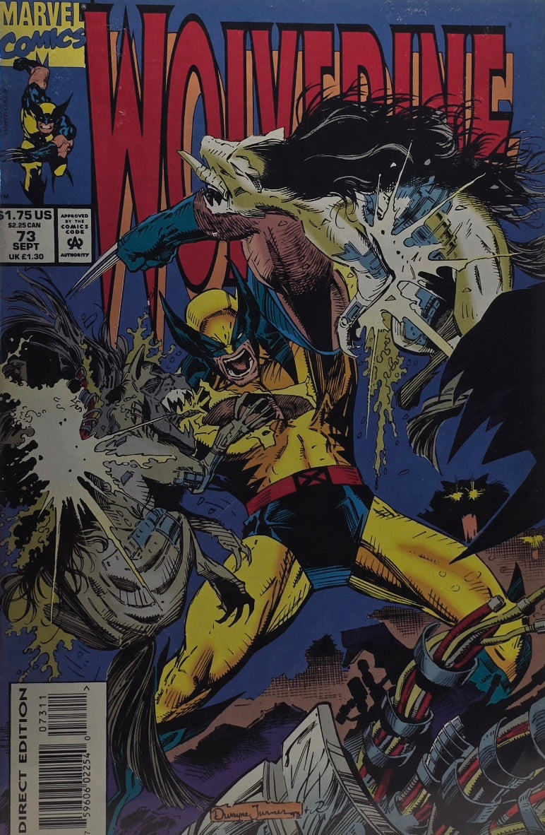 Wolverine #73 (Marvel Comics, September 1993) — Dwayne Turner Cover