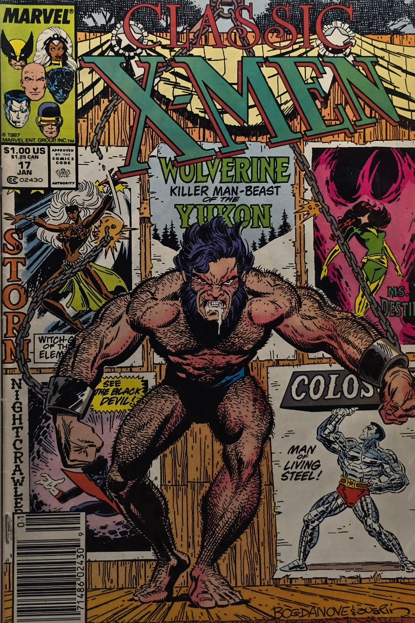 Classic X-Men #17 — Wolverine — Newsstand Edition (Marvel)