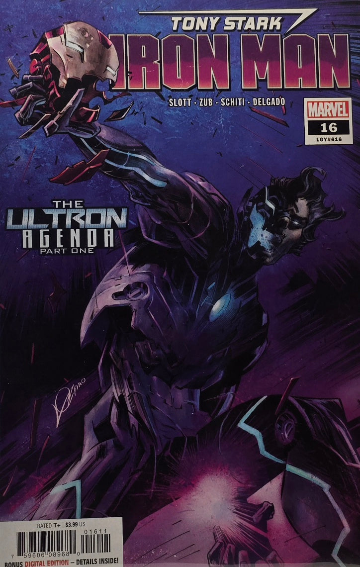 Tony Stark: Iron Man #16 (Marvel Comics) — The Ultron Agenda Part 1 — Slott, Zub & Schiti