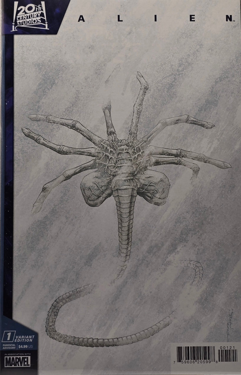 Alien #1 — Variant Edition (Marvel Comics) — Facehugger Sketch Cover