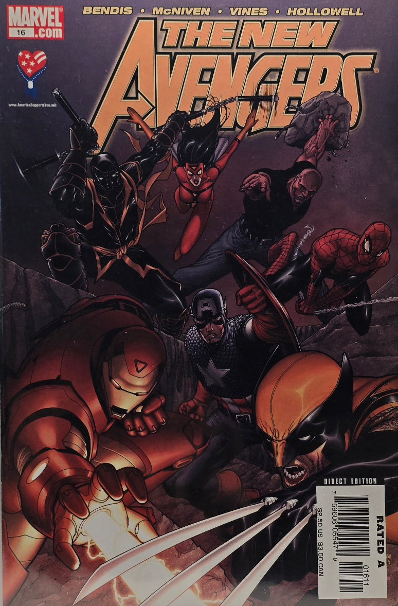The New Avengers #16 — Team Cover — Direct Edition (Marvel)