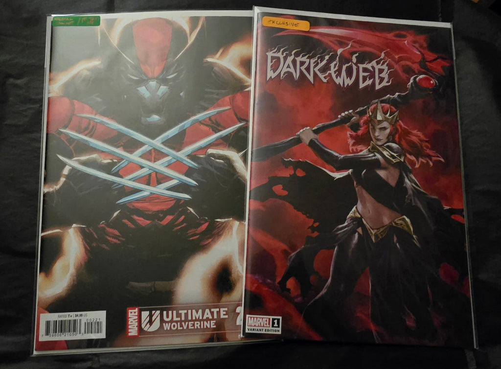 Marvel Comics Lot – Ultimate Wolverine #2, Dark Web #1, Amazing Spider-Man #26 & Uncanny X-Men #1