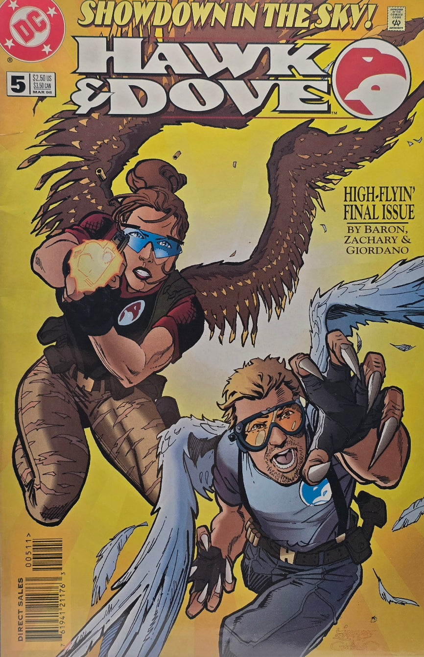 Hawk & Dove #5 — Showdown in the Sky! — Final Issue — Direct Sales (DC)