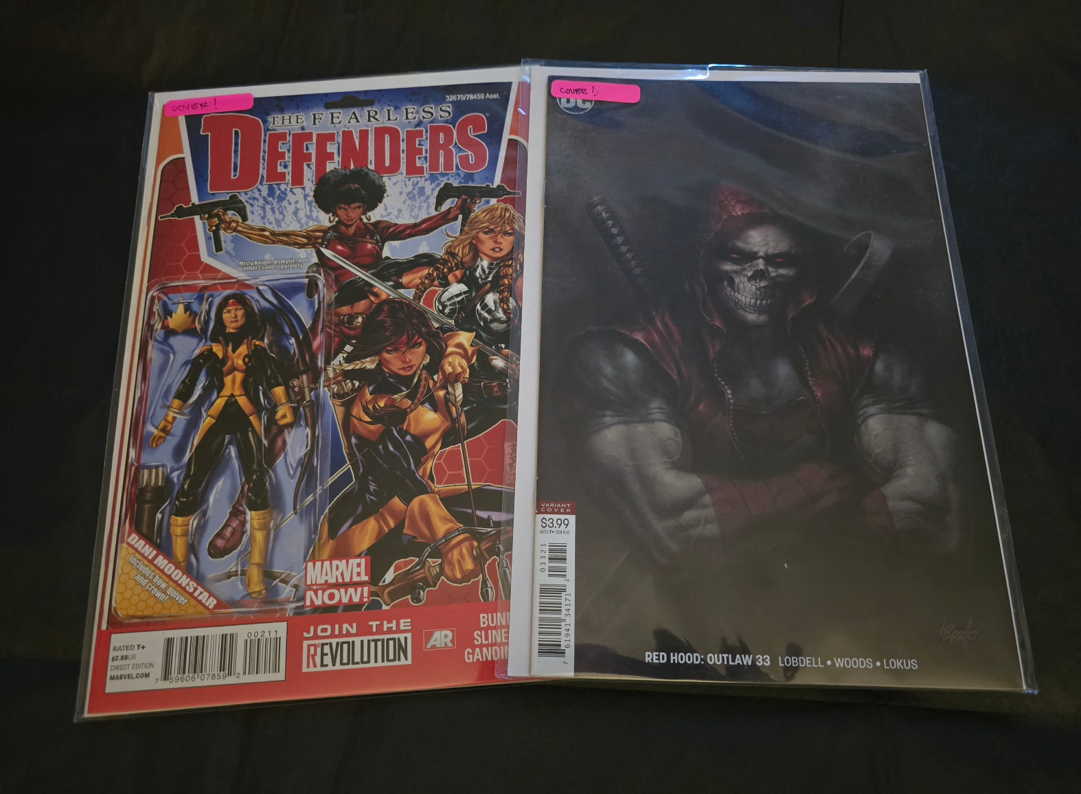 The Fearless Defenders #1 + Red Hood: Outlaw #33 Comic Pair