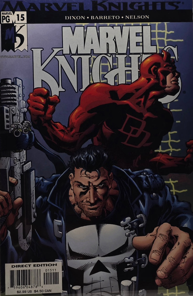 Marvel Knights #15 (Marvel Comics) — Dixon, Barreto & Nelson — Daredevil & Punisher