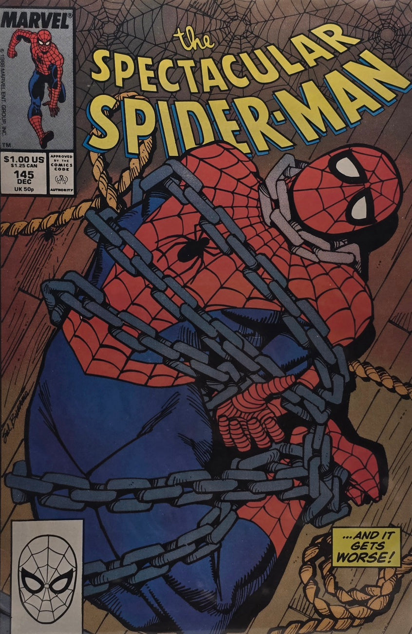 The Spectacular Spider-Man #145 (Marvel, December 1988) — “...And It Gets Worse!”