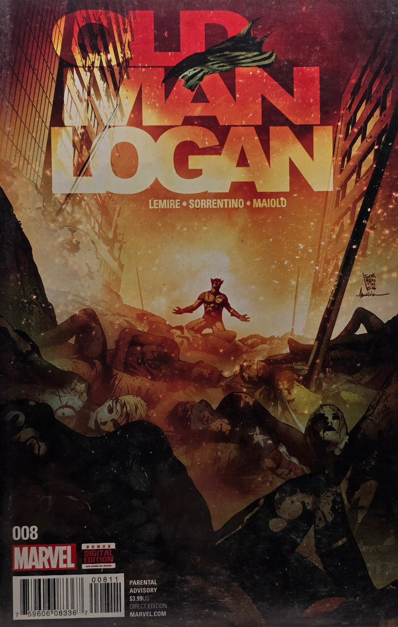 Old Man Logan #8 — Burning City Cover (Marvel)