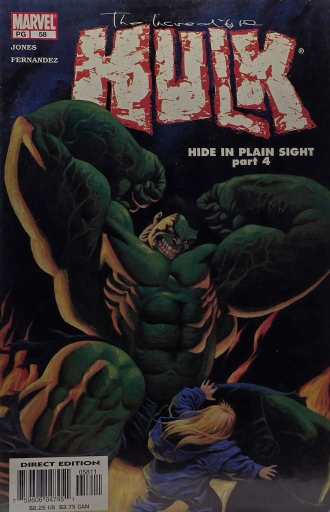 The Incredible Hulk #58 (Marvel Comics) — Hide in Plain Sight Part 4 — Jones & Fernandez