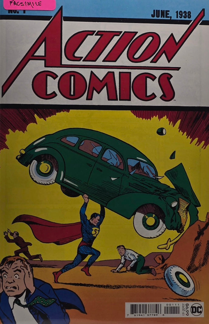 Action Comics #1 — Facsimile Edition (DC Comics — 1st Appearance of Superman — June 1938 Reprint)