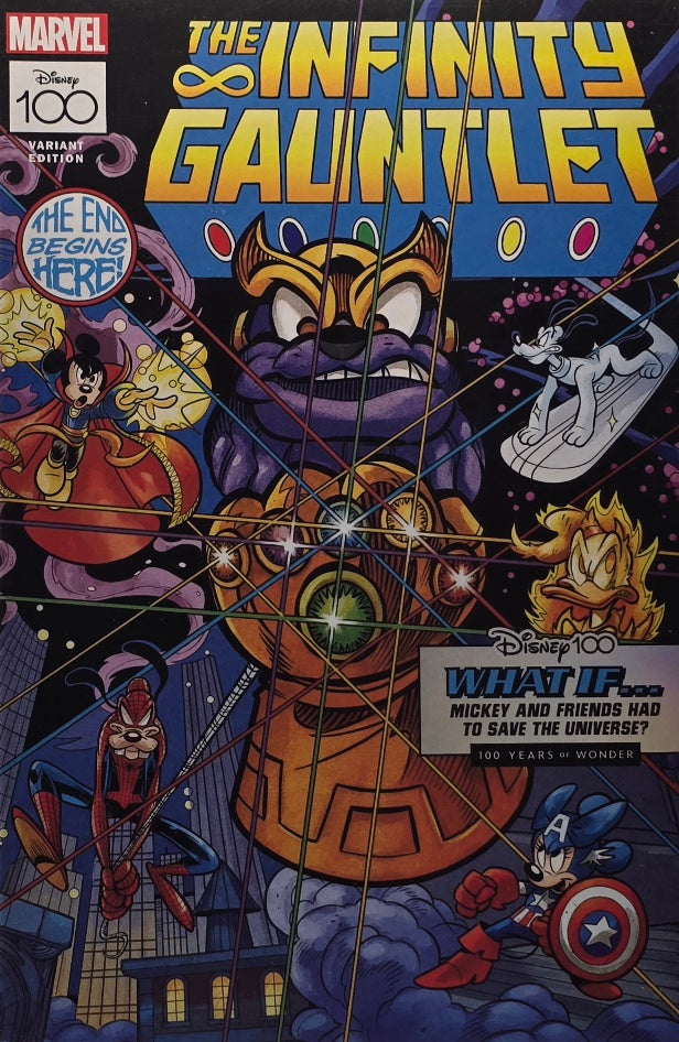 The Infinity Gauntlet — Disney 100 Variant Edition — "What If... Mickey and Friends Had to Save the Universe?" (Marvel)