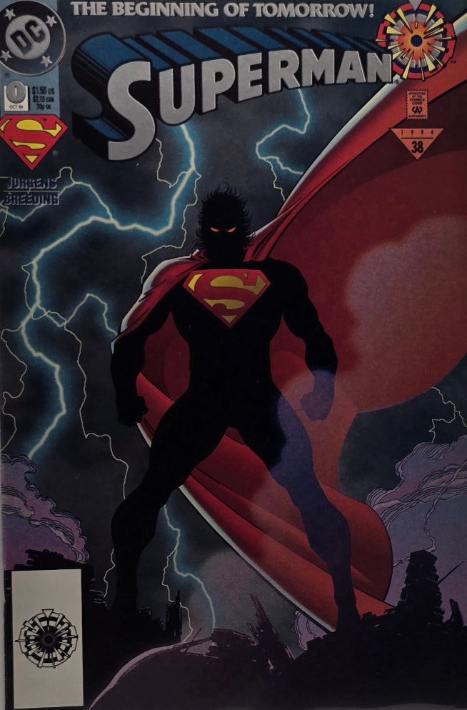 Superman #0 — "The Beginning of Tomorrow!" (Jurgens / Breeding — DC Comics, October 1994)