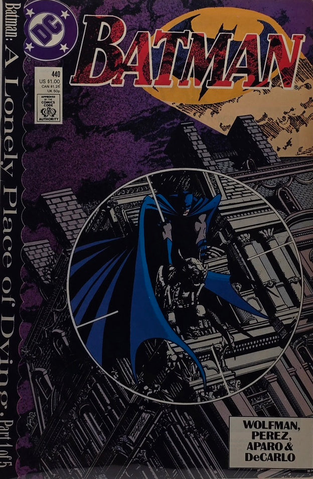 Batman #440 (DC, 1989) — A Lonely Place of Dying Part 1