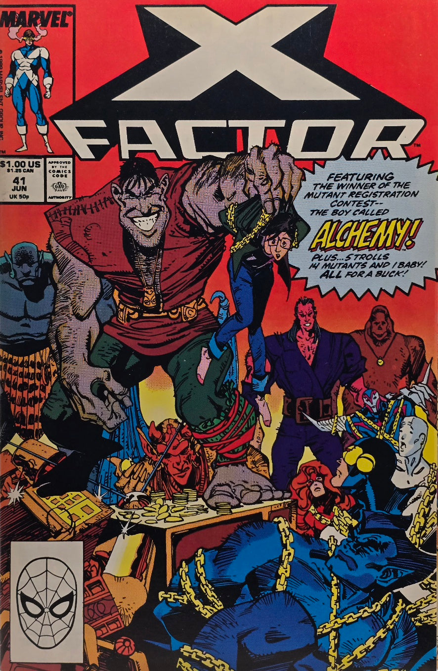 X-Factor #41 — Alchemy! — Direct Edition (Marvel, June 1989)