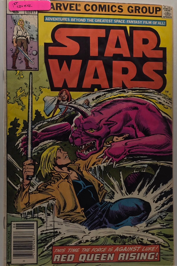 Star Wars #28 — "Red Queen Rising!" — 1st Cover (Marvel Comics Group, 1979)