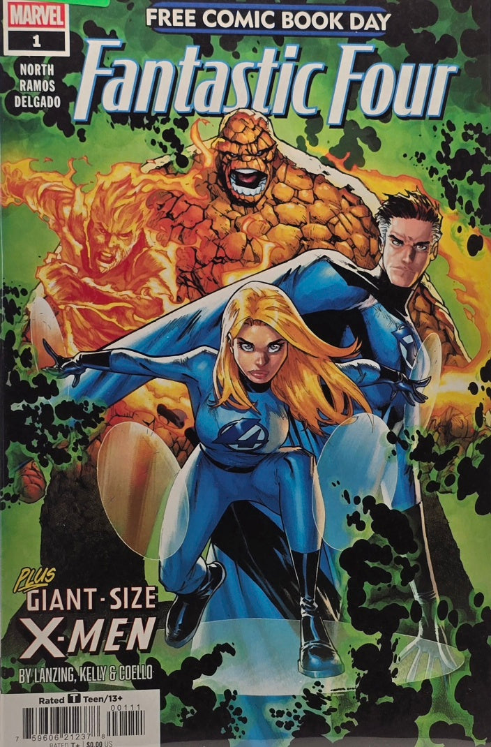 Fantastic Four #1 — Free Comic Book Day (Marvel) — North, Ramos & Delgado — Plus Giant-Size X-Men