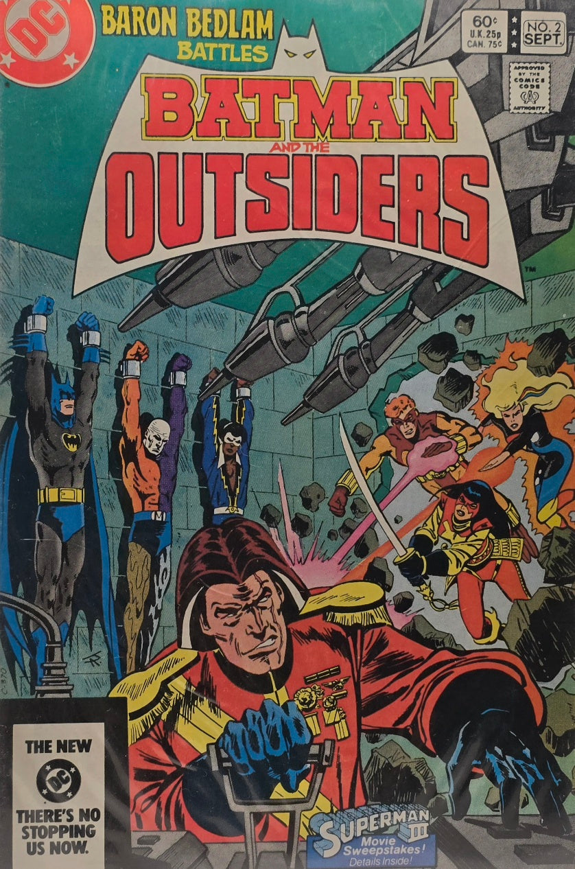 Batman and the Outsiders #2 — "Baron Bedlam Battles..." (DC Comics, September 1983)