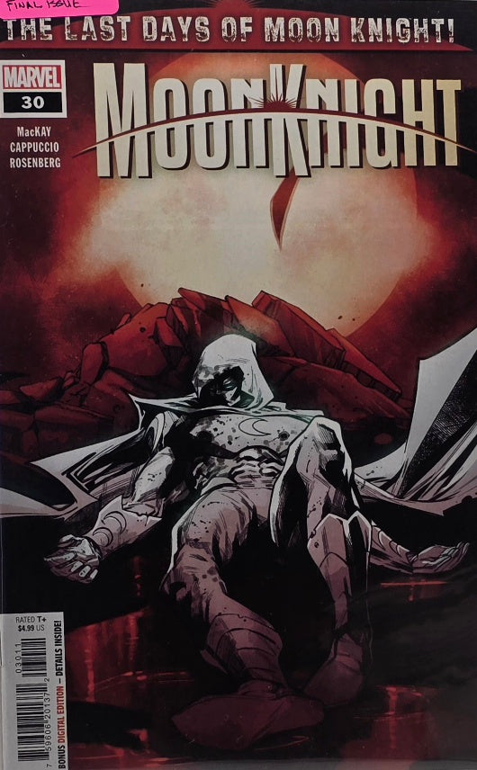 Moon Knight #30 — Final Issue — "The Last Days of Moon Knight" (Marvel, 2023)