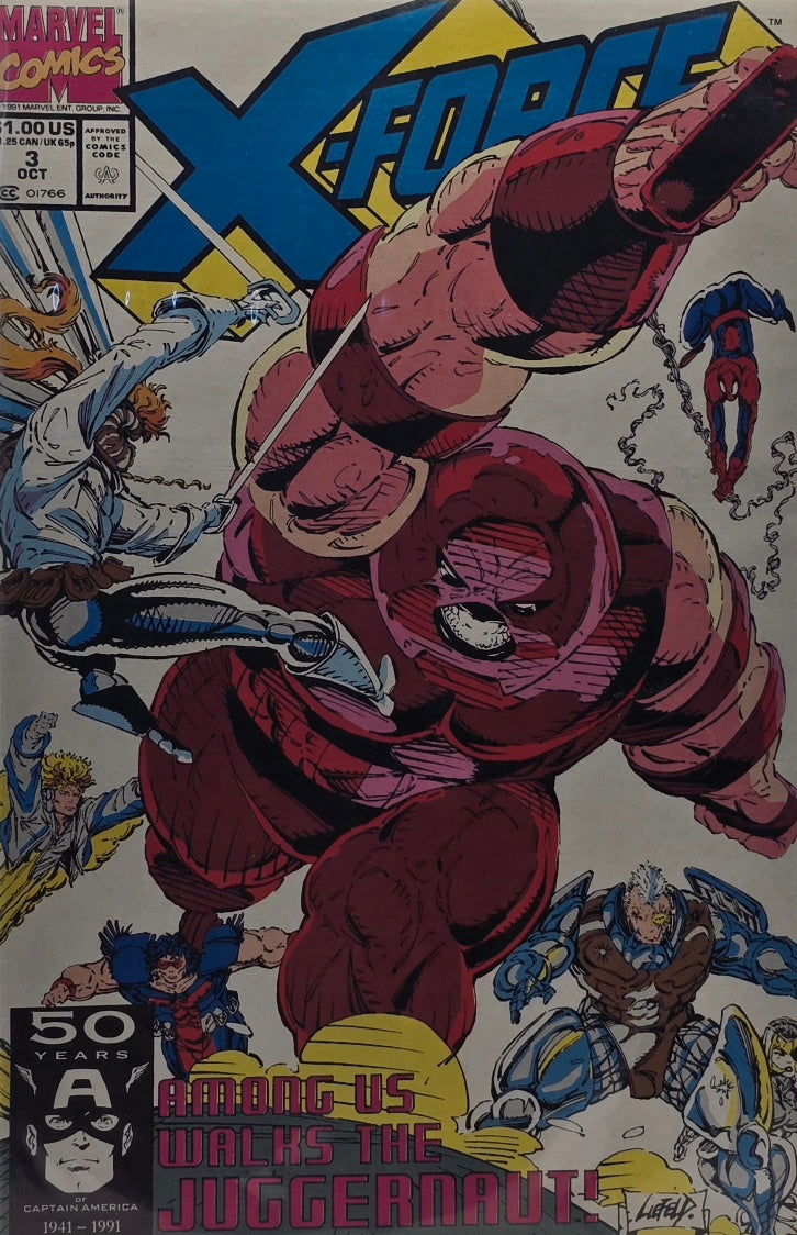 X-Force #3 (Marvel Comics, October 1991) — Among Us Walks the Juggernaut! — Rob Liefeld