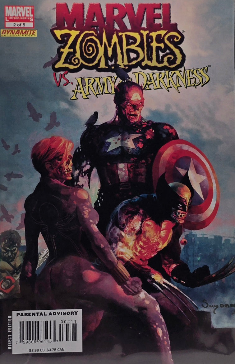 Marvel Zombies vs. Army of Darkness #2 (of 5) — Marvel / Dynamite Entertainment — Suydam Cover — Direct Edition
