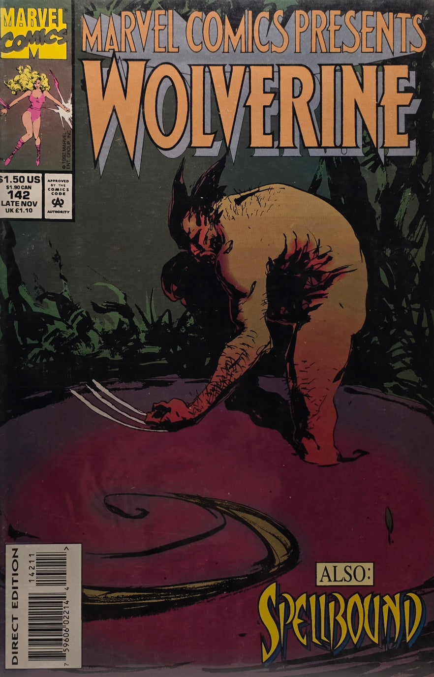 Marvel Comics Presents #142 — Wolverine & Spellbound (Marvel Comics, Late Nov 1993) — Direct Edition