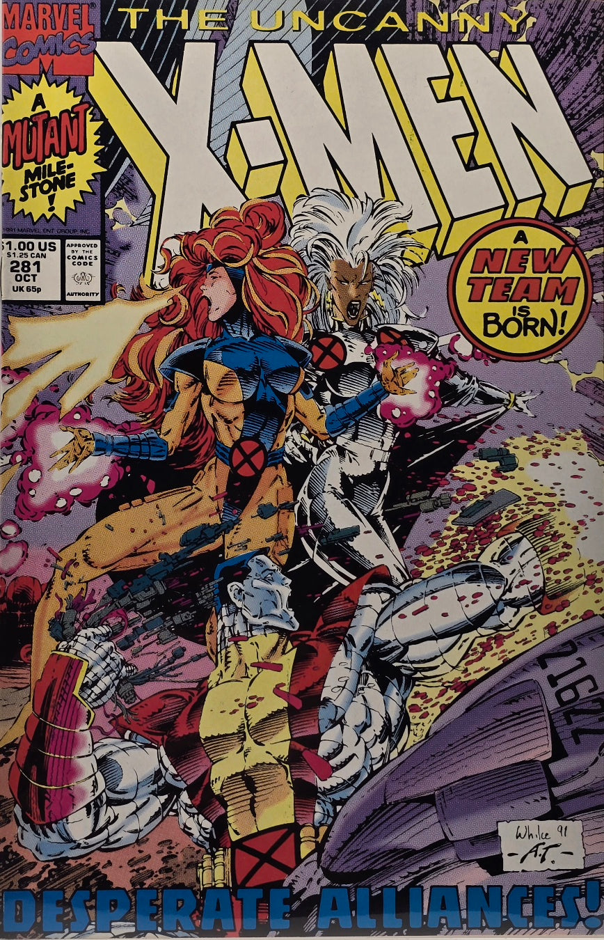 The Uncanny X-Men #281 (October 1991) — A New Team is Born! Desperate Alliance!