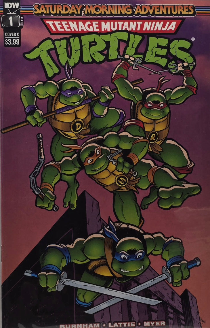 TMNT: Saturday Morning Adventures #1 — Cover C — Burnham / Lattie / Myer (IDW Publishing)