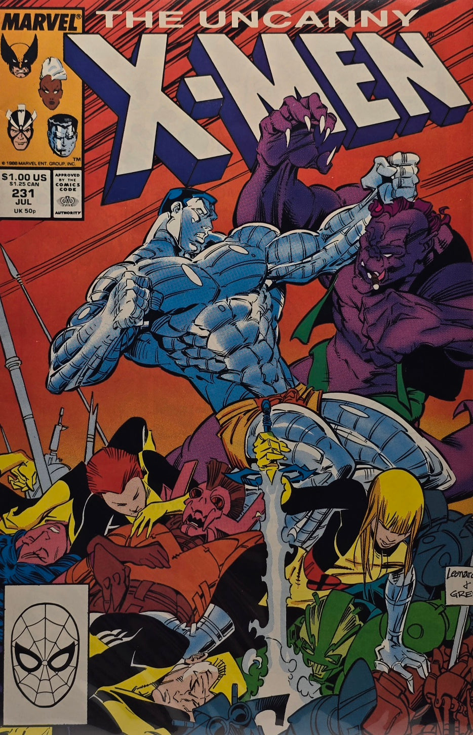 Uncanny X-Men #231 — Colossus vs. the Demon! (July 1988)
