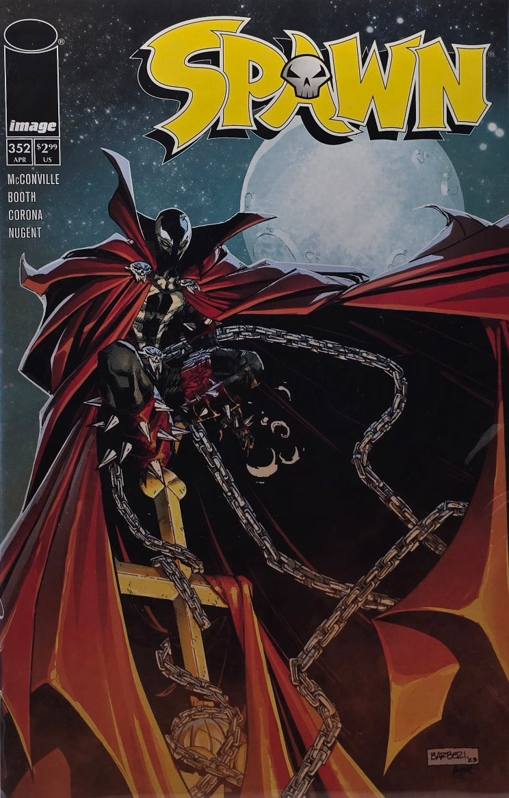 Spawn #352 (Image Comics) — McConville, Booth, Corona & Nugent — Barber Cover — April