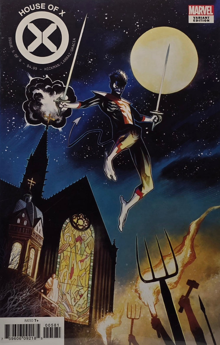 House of X #5 of 6 (Marvel Comics, 2019) — Variant Edition — Nightcrawler — Hickman, Larraz & Gracia