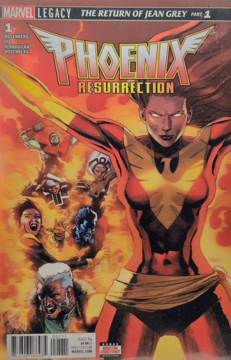 Phoenix Resurrection: The Return of Jean Grey #1 (Marvel Legacy) — Rosenberg, Yu & Alanguilan