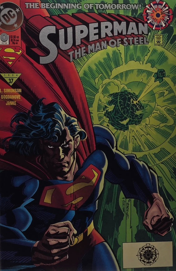 Superman: The Man of Steel #0 — "The Beginning of Tomorrow!" (L. Simonson / Bogdanove / Janke — DC Comics, October 1994)
