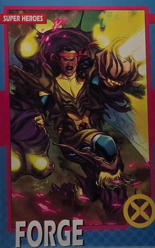 Forge — X-Men Super Heroes — Oversized Marvel Comics Trading Card / Poster (1990s)