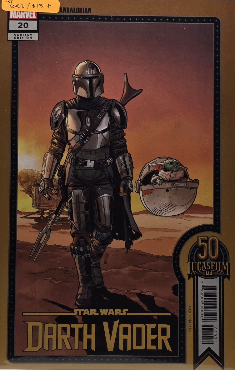 Star Wars: Darth Vader #20 (Marvel) - Mandalorian 1st Cover Variant (Lucasfilm 50th)
