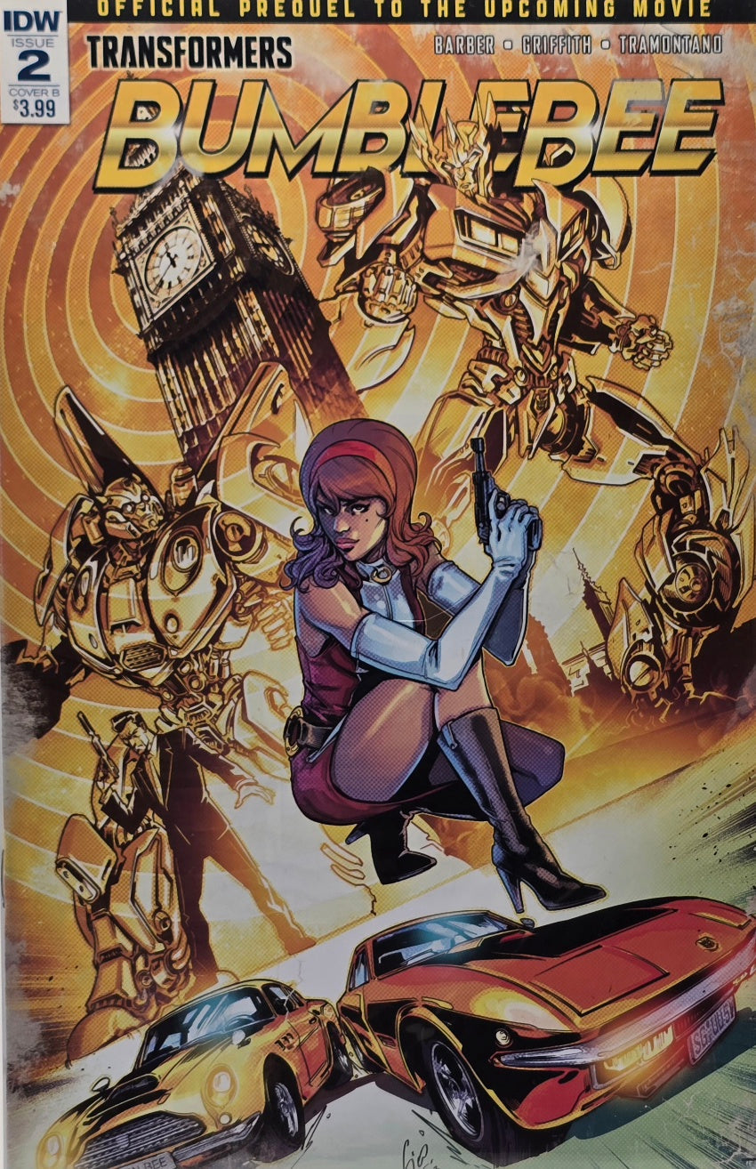 Transformers: Bumblebee #2 — Cover B (IDW Publishing) — Barber, Griffith & Tramontano — Official Movie Prequel
