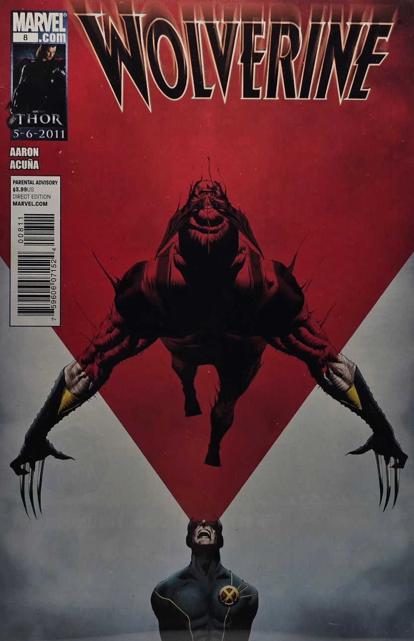 Wolverine #8 (Marvel) — Aaron / Acuña — Parental Advisory — May 2011