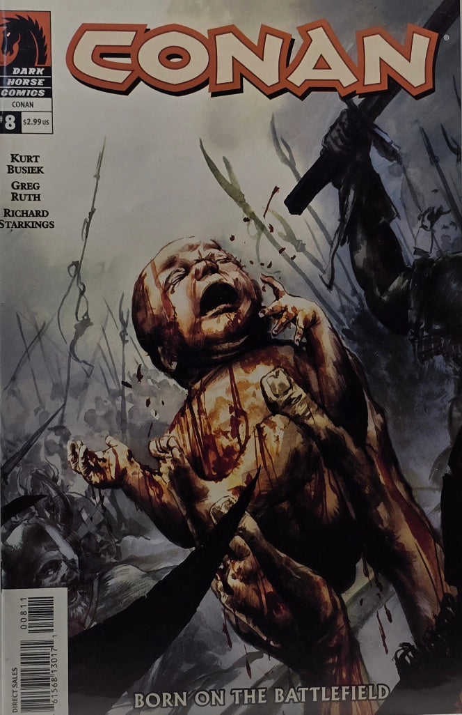 Conan #8 (Dark Horse Comics, 2004) — Born on the Battlefield — Busiek, Greg Ruth & Starkings