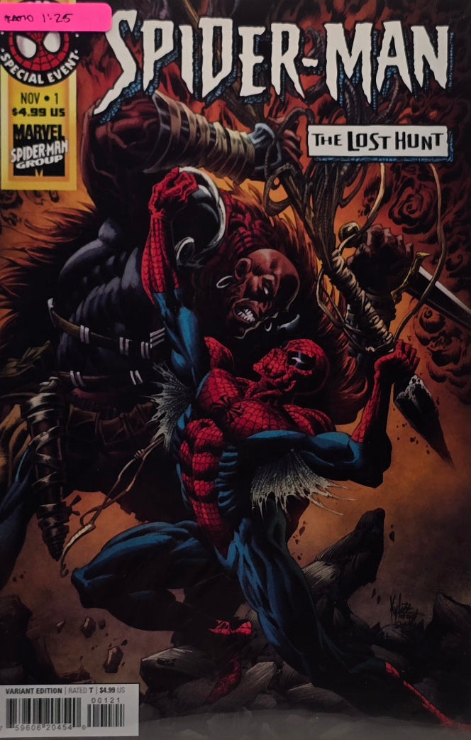 Spider-Man: The Lost Hunt #1 — 1:25 Ratio Variant Edition (Marvel, 2022) — Special Event
