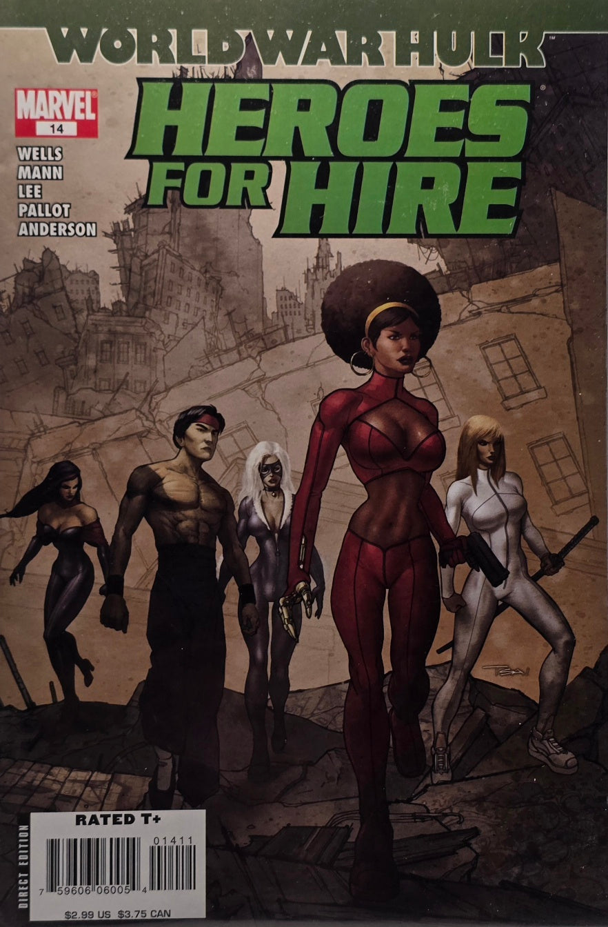 Heroes for Hire #14 — World War Hulk (Marvel Comics) — Wells, Mann, Lee, Pallot & Anderson