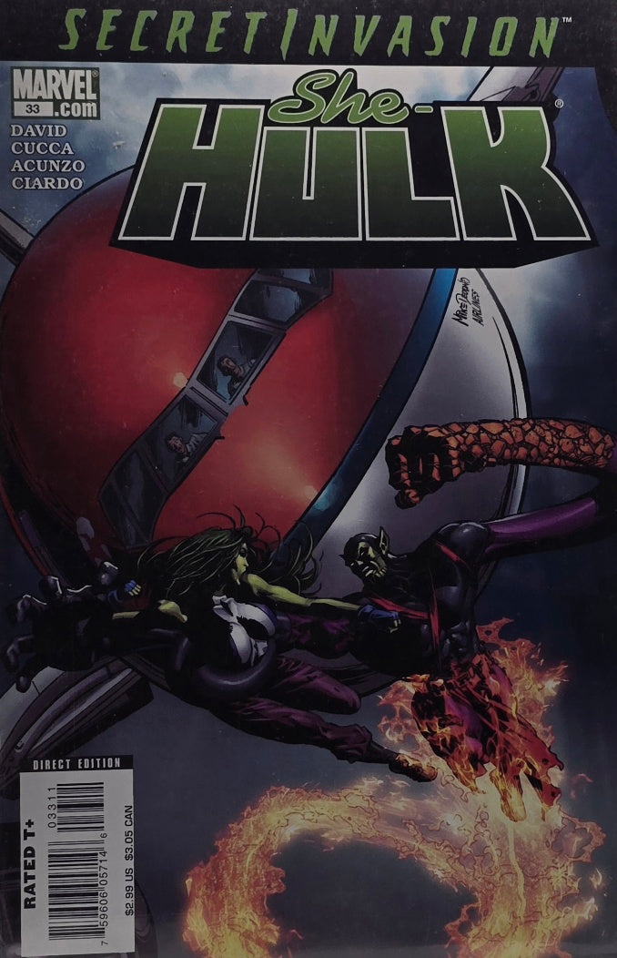 She-Hulk #33 — Secret Invasion Tie-In (Marvel — David / Cucca / Acunzo / Ciardo)