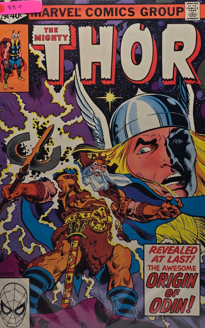 The Mighty Thor #294 (Marvel Comics Group) — “Revealed at Last! The Awesome Origin of Odin!” — Pollard — 1980