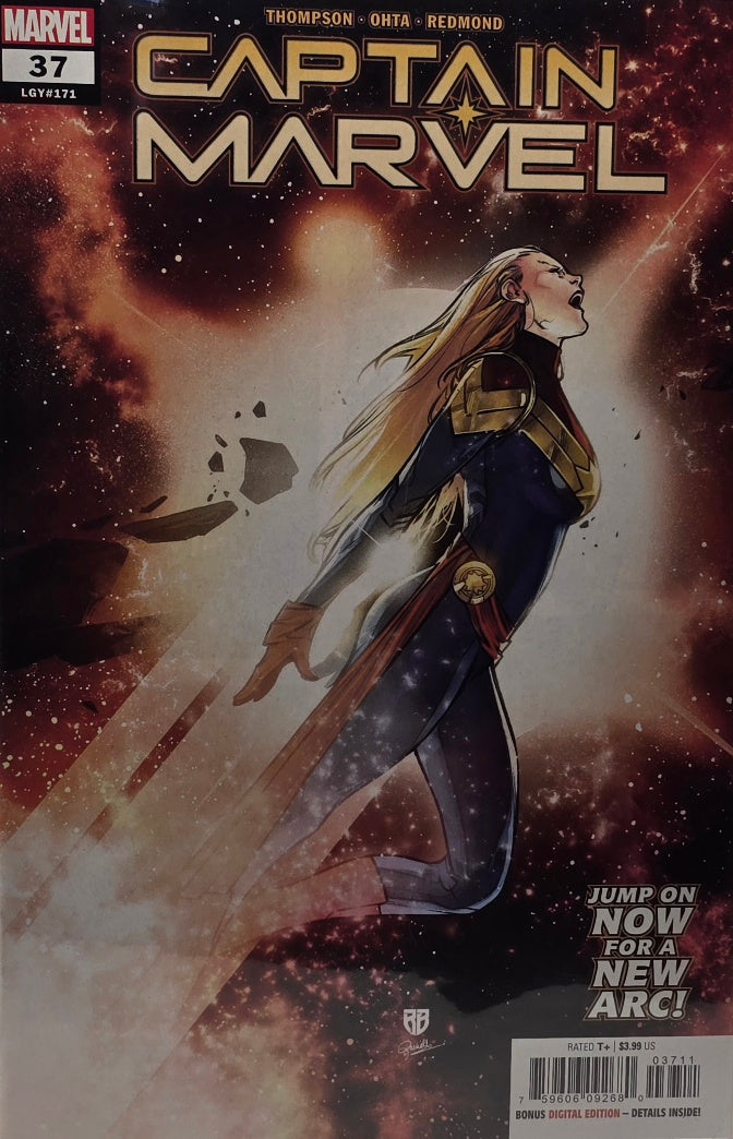Captain Marvel #37 (Marvel Comics, LGY#171) — Main Cover — Thompson, Ohta & Redmond