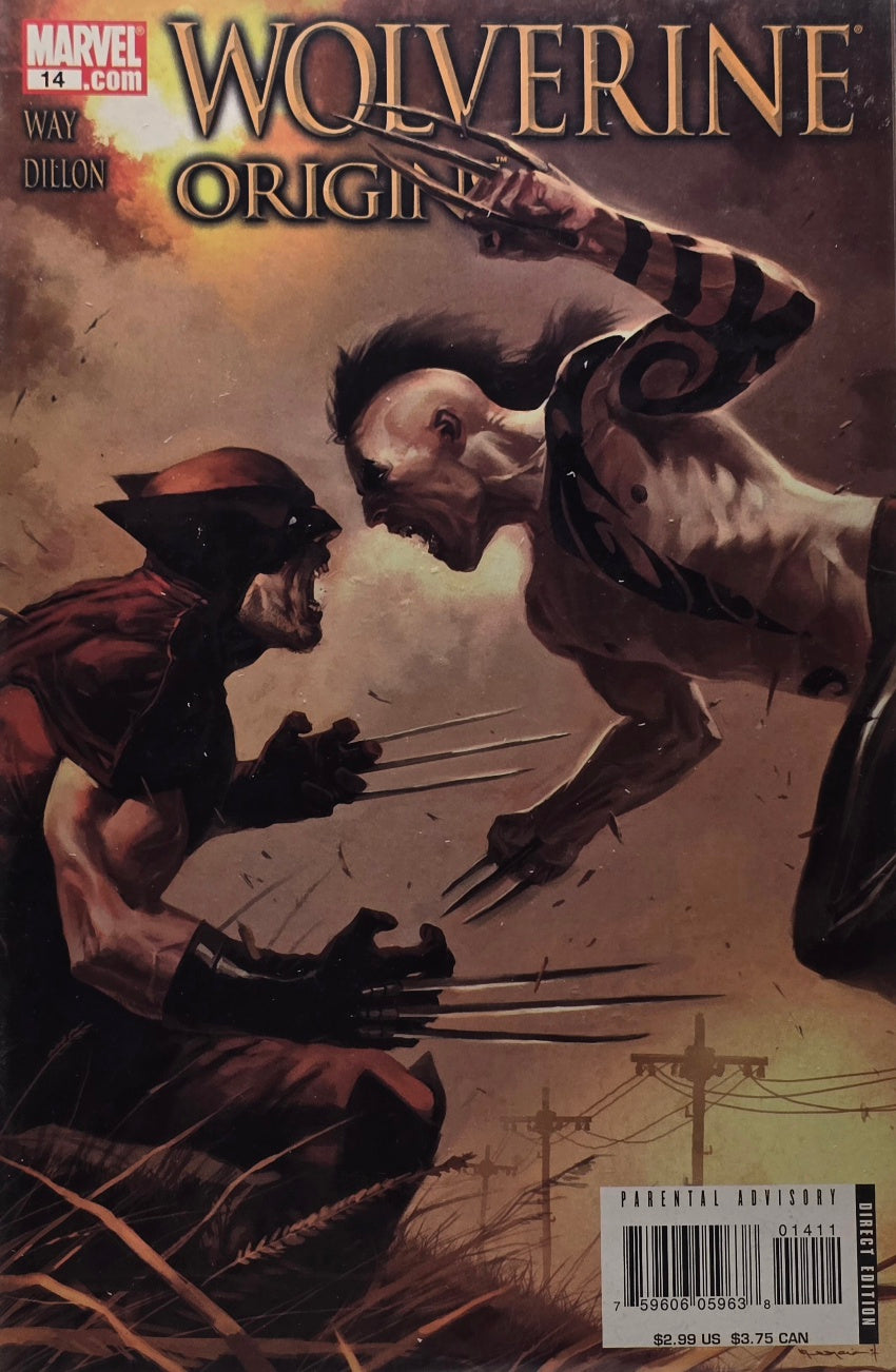 Wolverine: Origins #14 (Marvel Comics) — Way & Dillon — Wolverine vs Daken