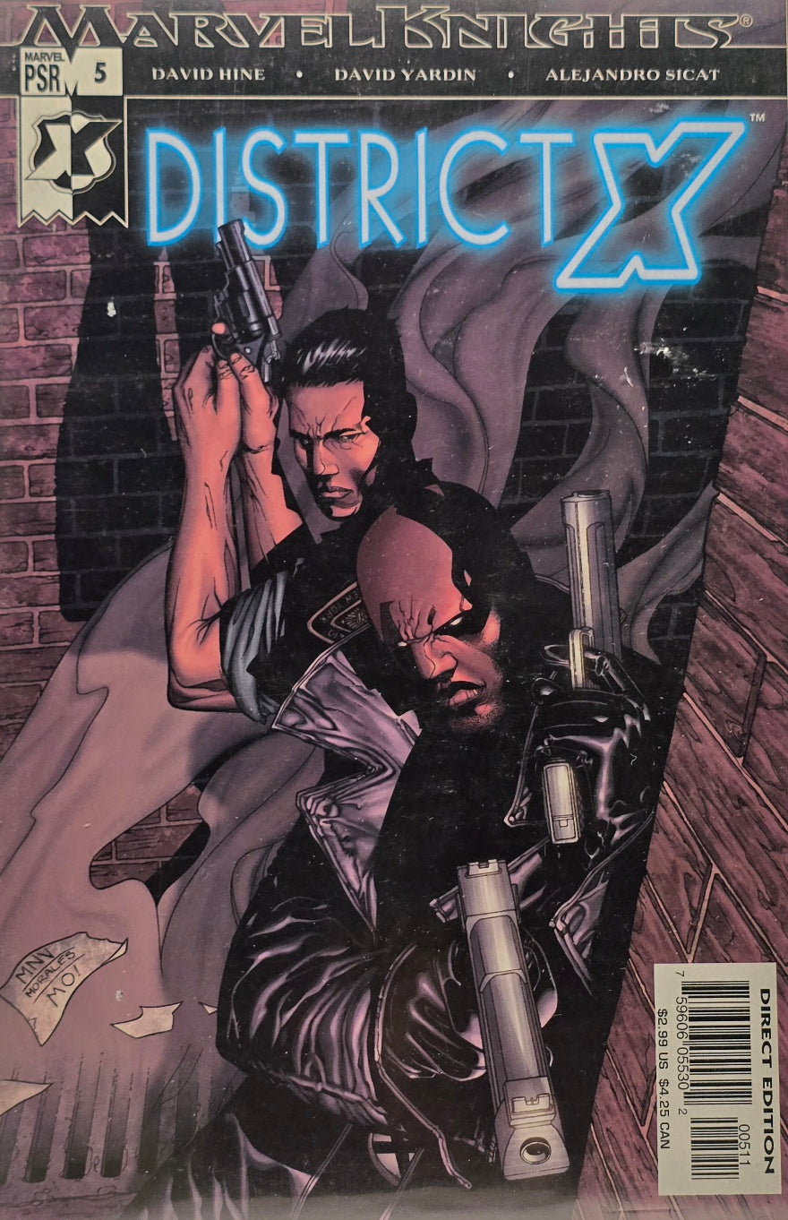 District X #5 (Marvel Knights) — David Hine, David Yardin & Alejandro Sicat — Direct Edition