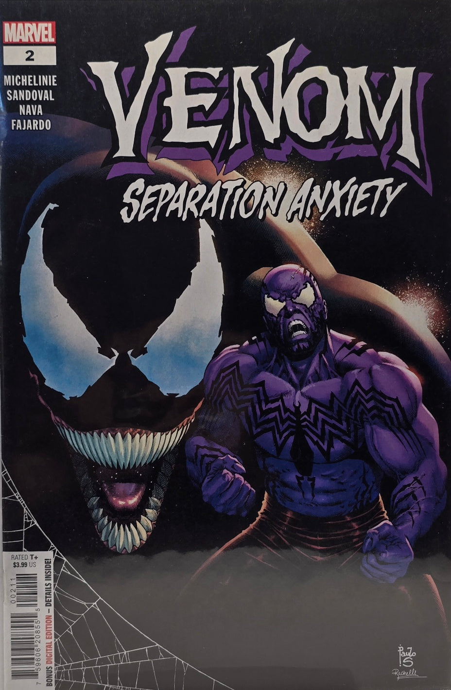 Venom: Separation Anxiety #2 — Michelinie & Sandoval (Marvel)