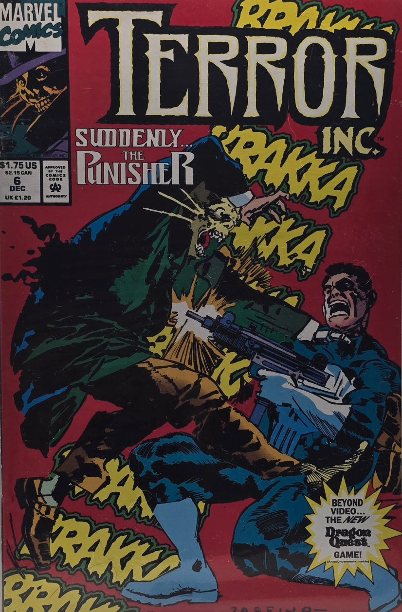 Terror Inc. #6 — "Suddenly... The Punisher!" (Marvel, December 1992)