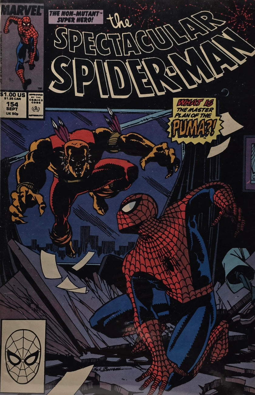The Spectacular Spider-Man #154 (Marvel, September 1989) — “What Is the Master Plan of the Puma?!”